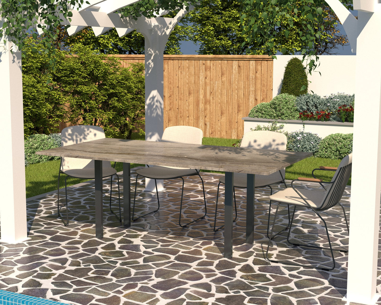 Tamar Flare Outdoor Dining Table