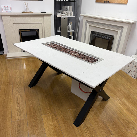 Dining Table with Gas Burner