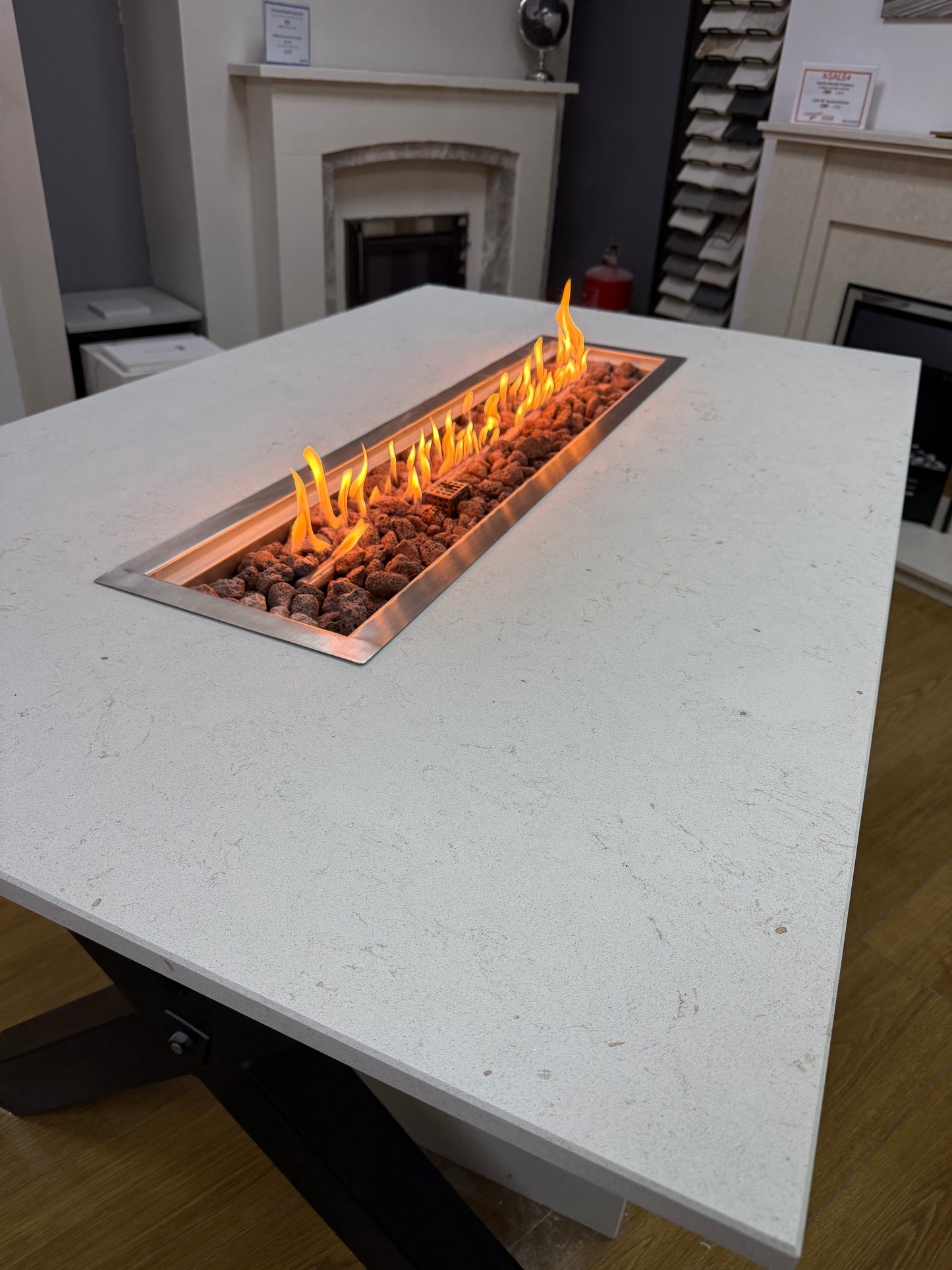 Dining Table with Gas Burner