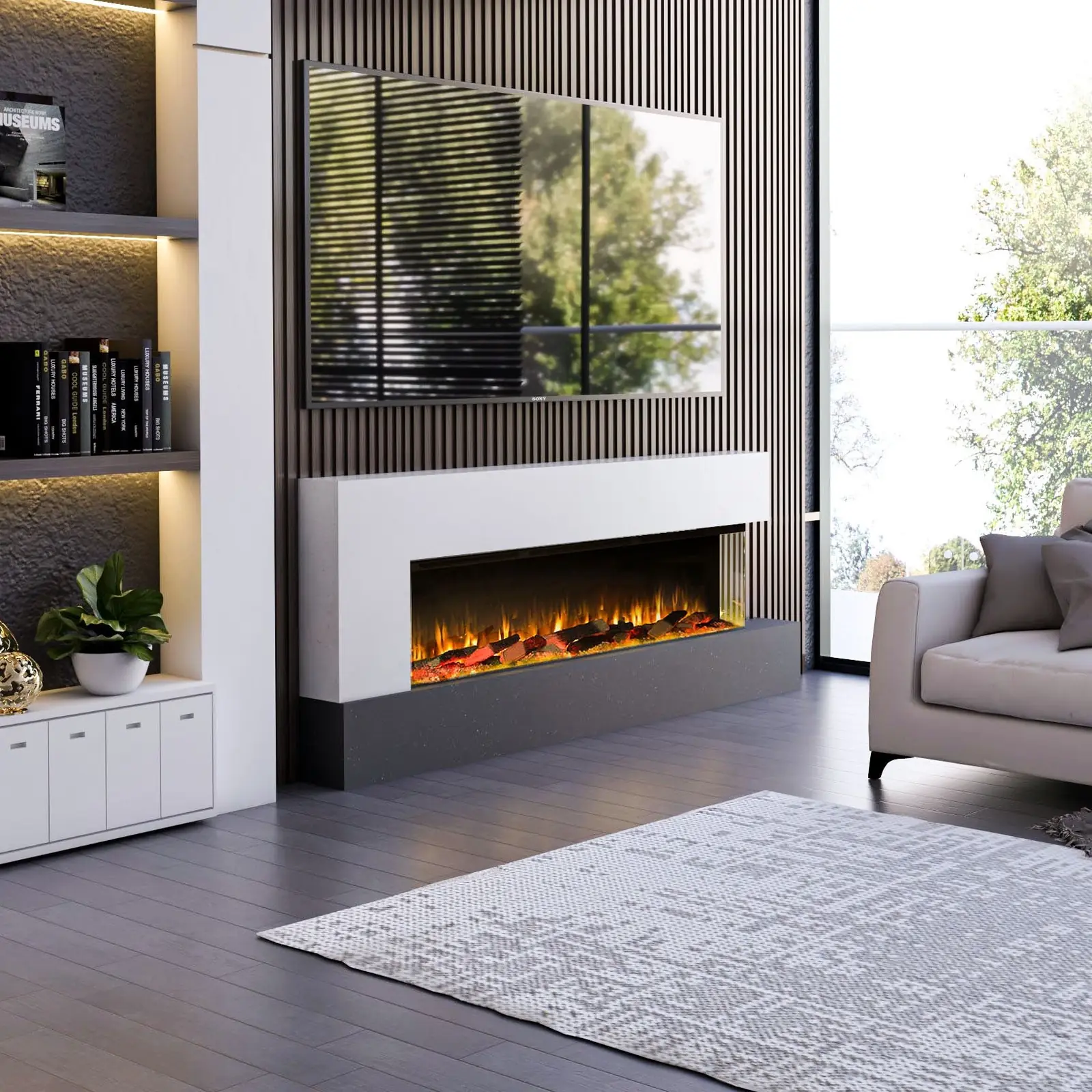 Sontuoso Stone marble fireplace surround