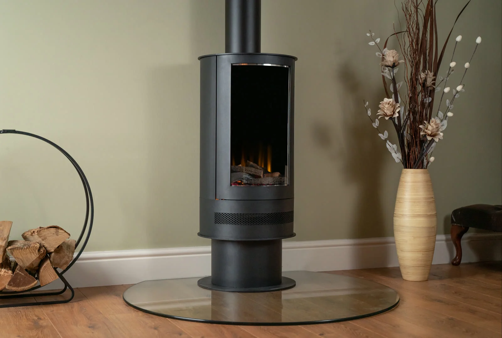 British Fires Ashurst Electric Stove by Sontuoso Stone