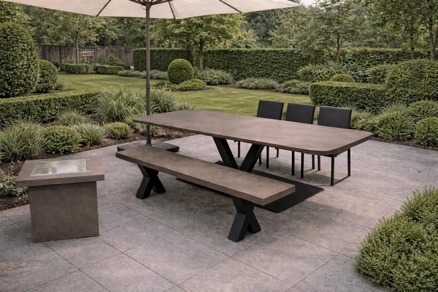 Outdoor Bioethanol Cube by Sontuoso Stone