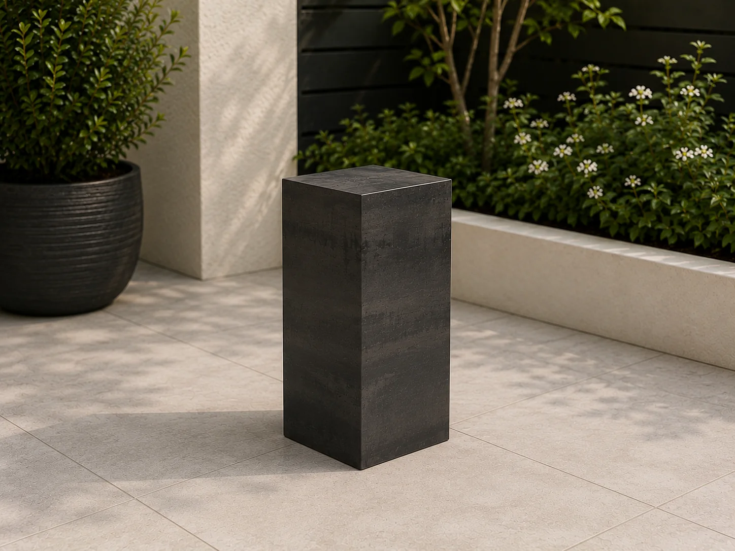 Outdoor Pedestal by Sontuoso Stone